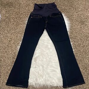 GAP Maternity Dark Navy Boot Cut Jeans with Panel